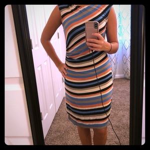 Multi Color Striped Loft Dress